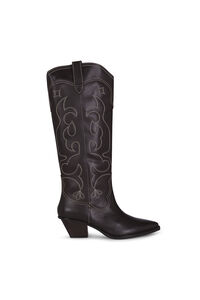 Slowlove Bota de pele com costura