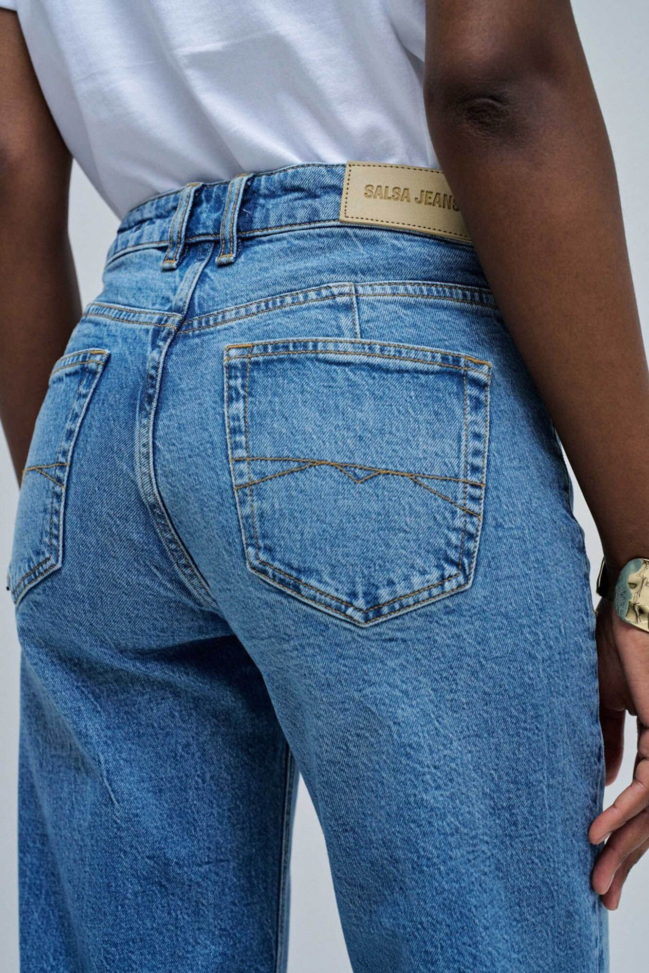 Salsa Jeans Cal&ccedil;a jeans reta Azul