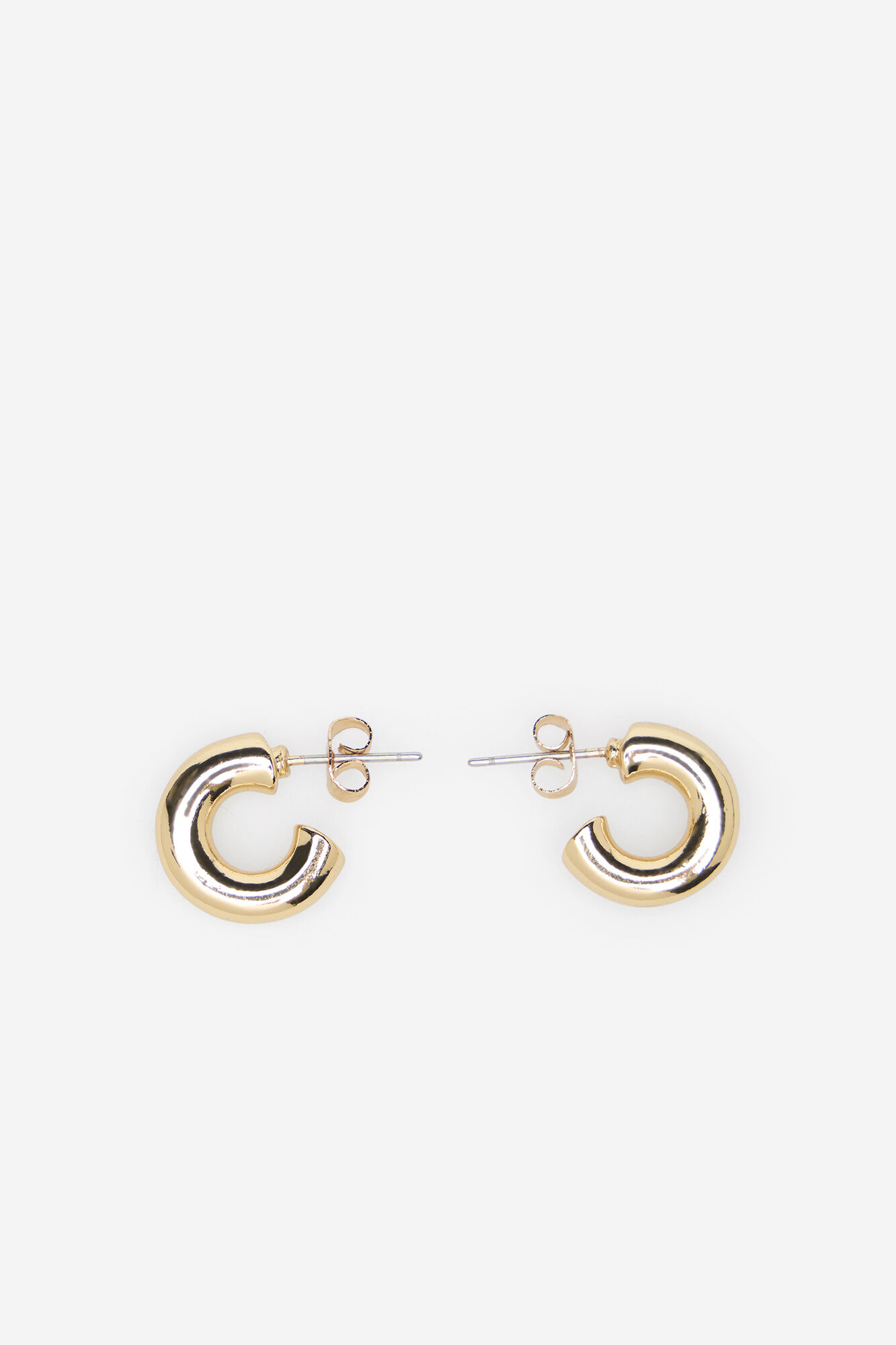 Cortefiel Open hoop earrings Yellow