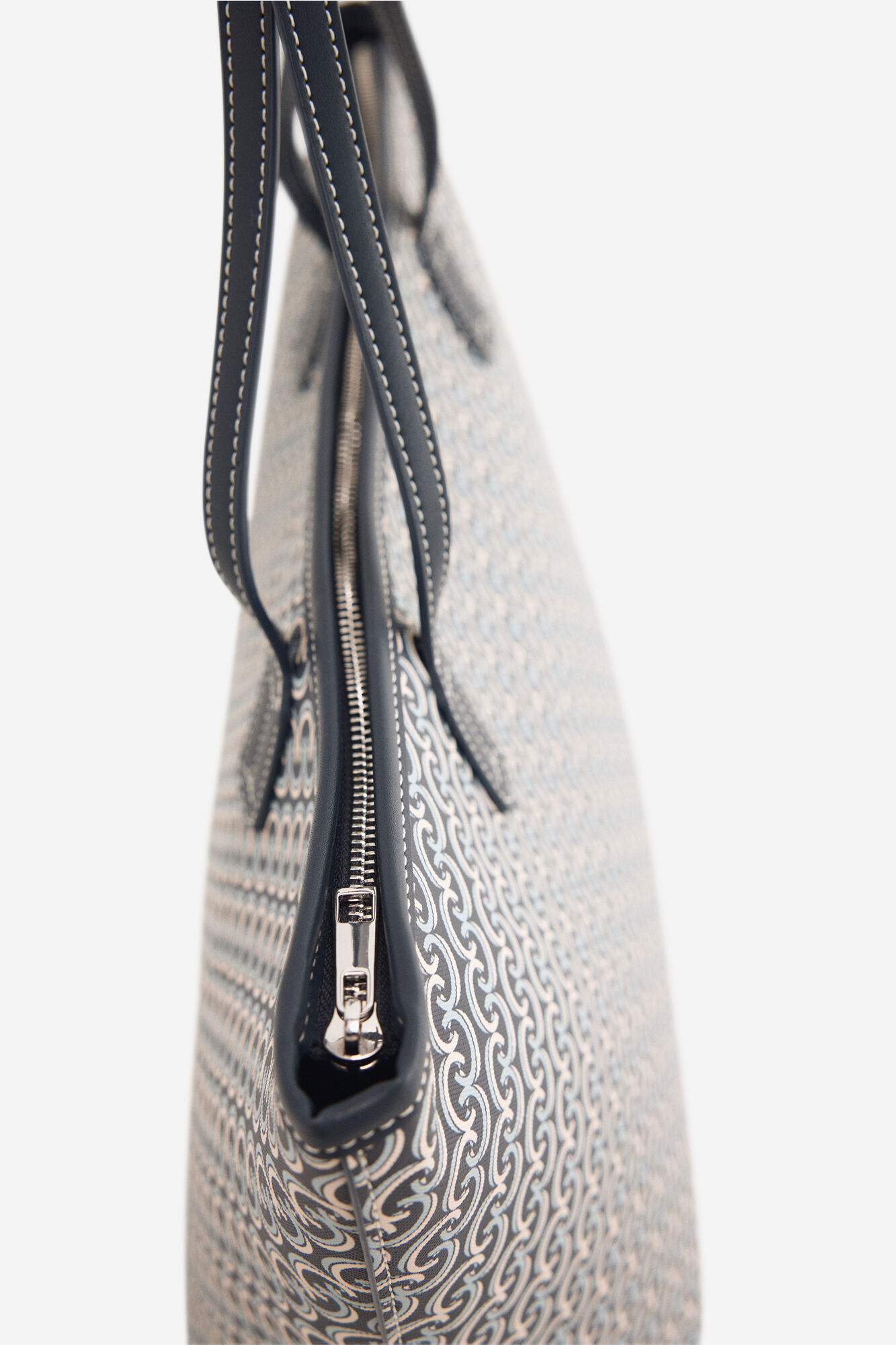 Cortefiel Bolsa de compras com monograma Azul
