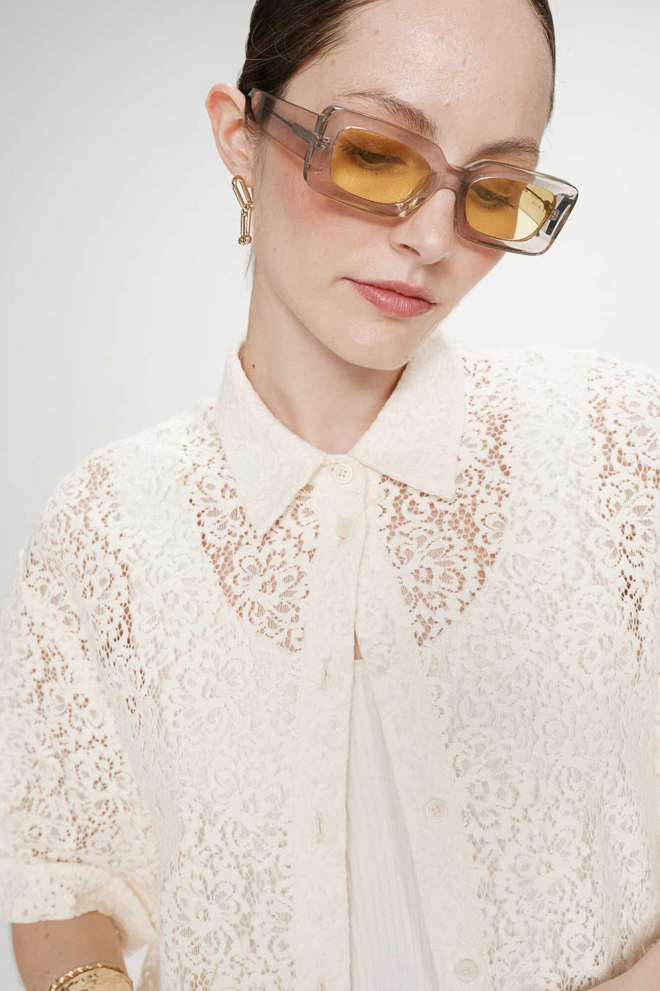 Grace & Mila Camisa de renda Vendel Branco