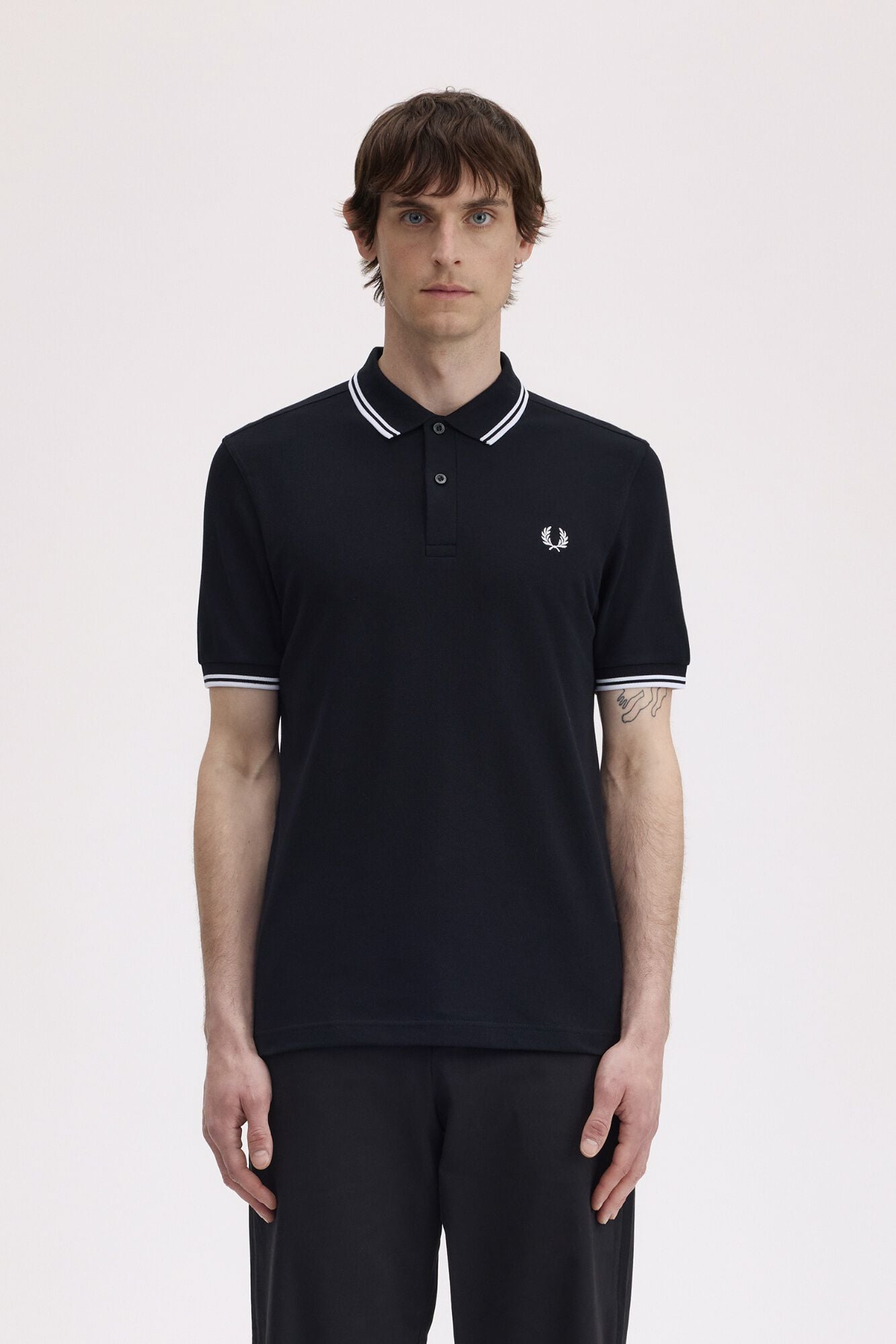 Fred Perry Twin Tipped Fred Perry Shirt Preto