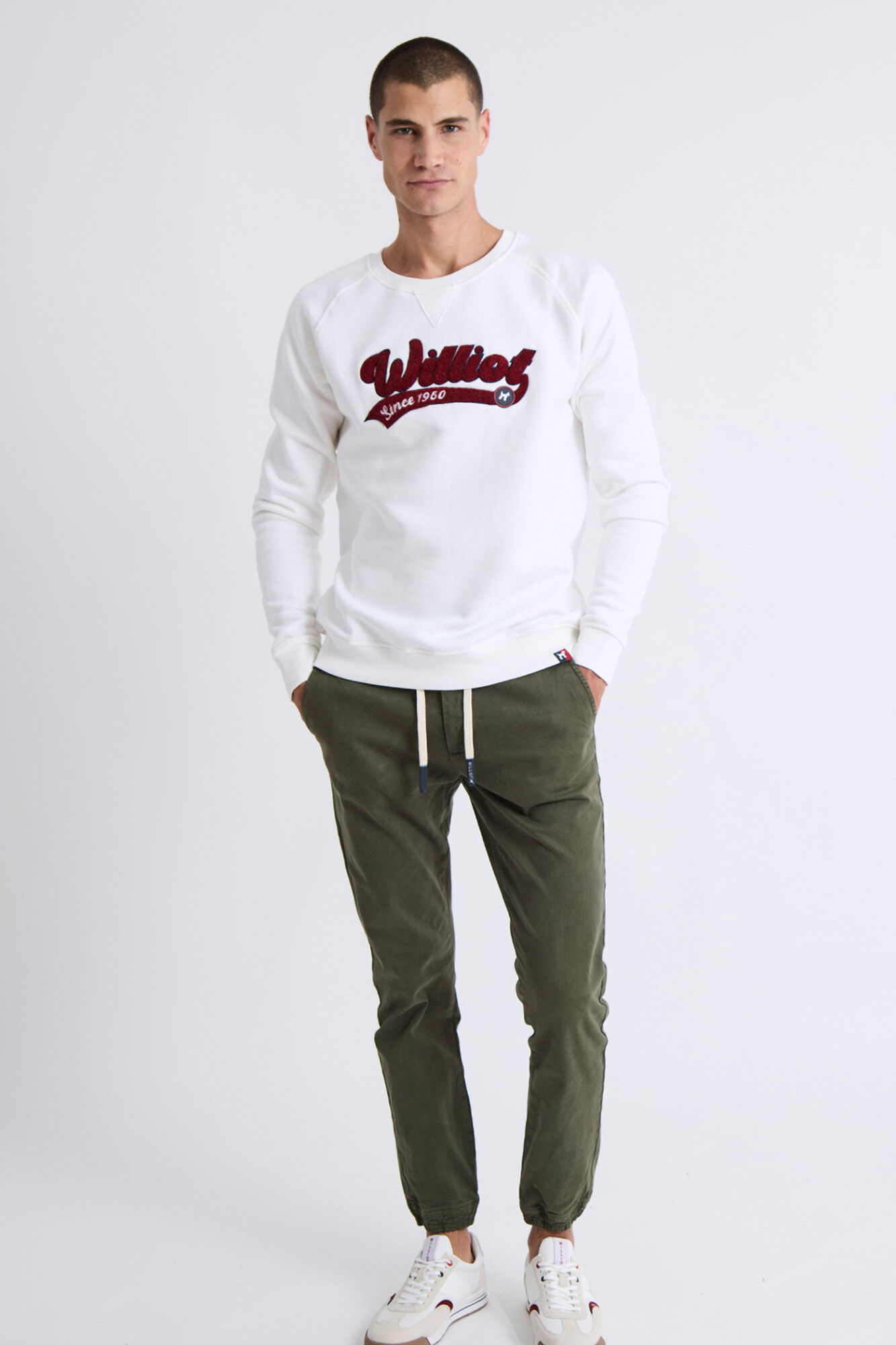 Williot Sweatshirt com manga raglan com logo vintage