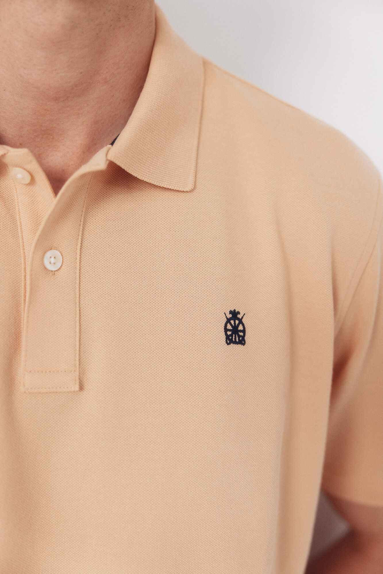 Cortefiel Piqu&eacute; basic polo shirt Nude