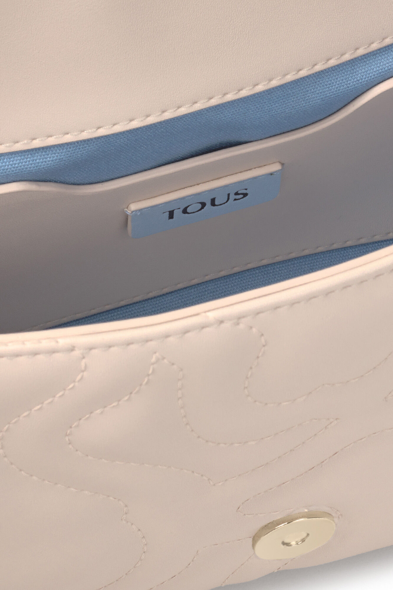 Tous Mala de tiracolo pequena com lapela Kaos Dream bege Tostado