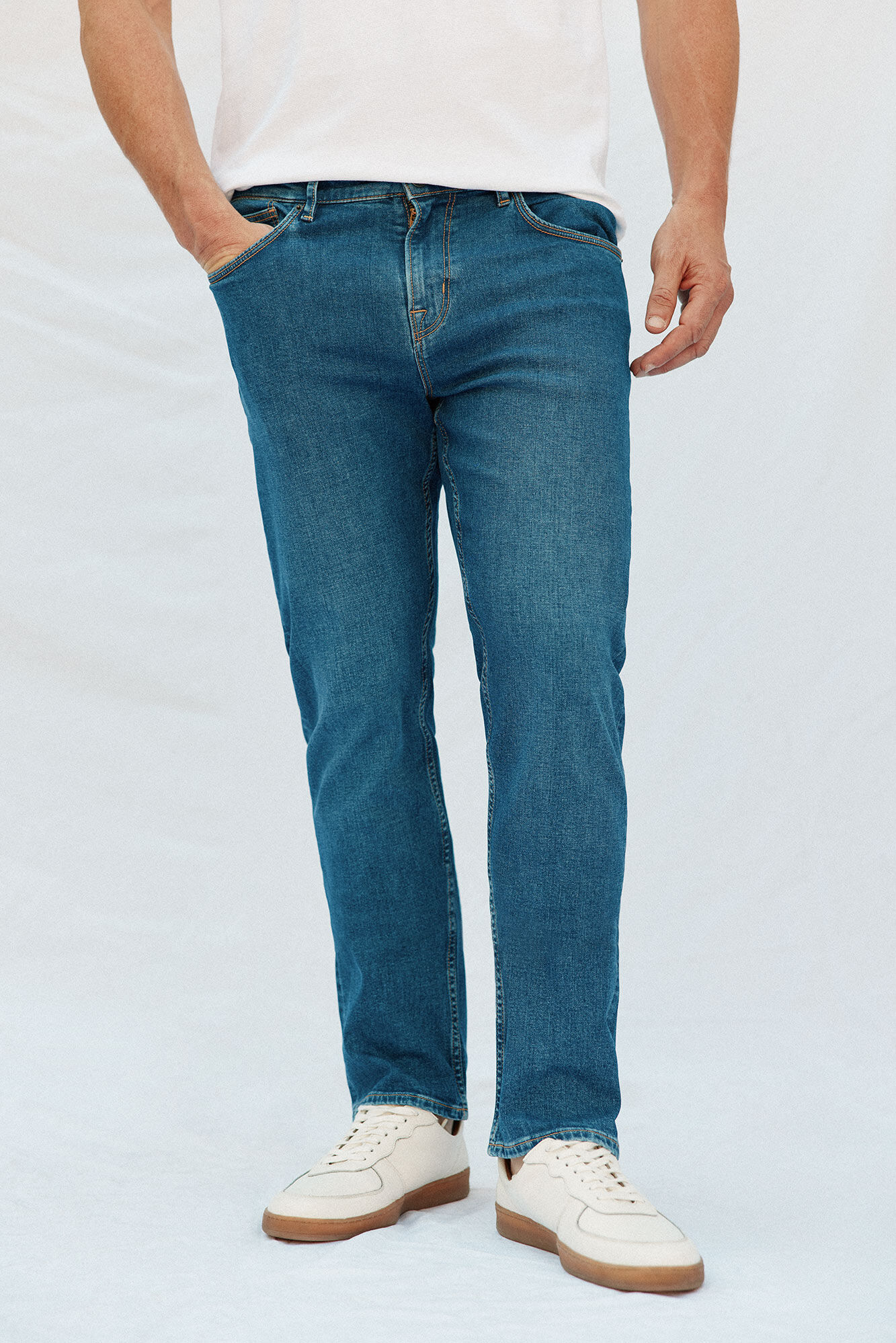 Cortefiel Regular fit jeans Blue