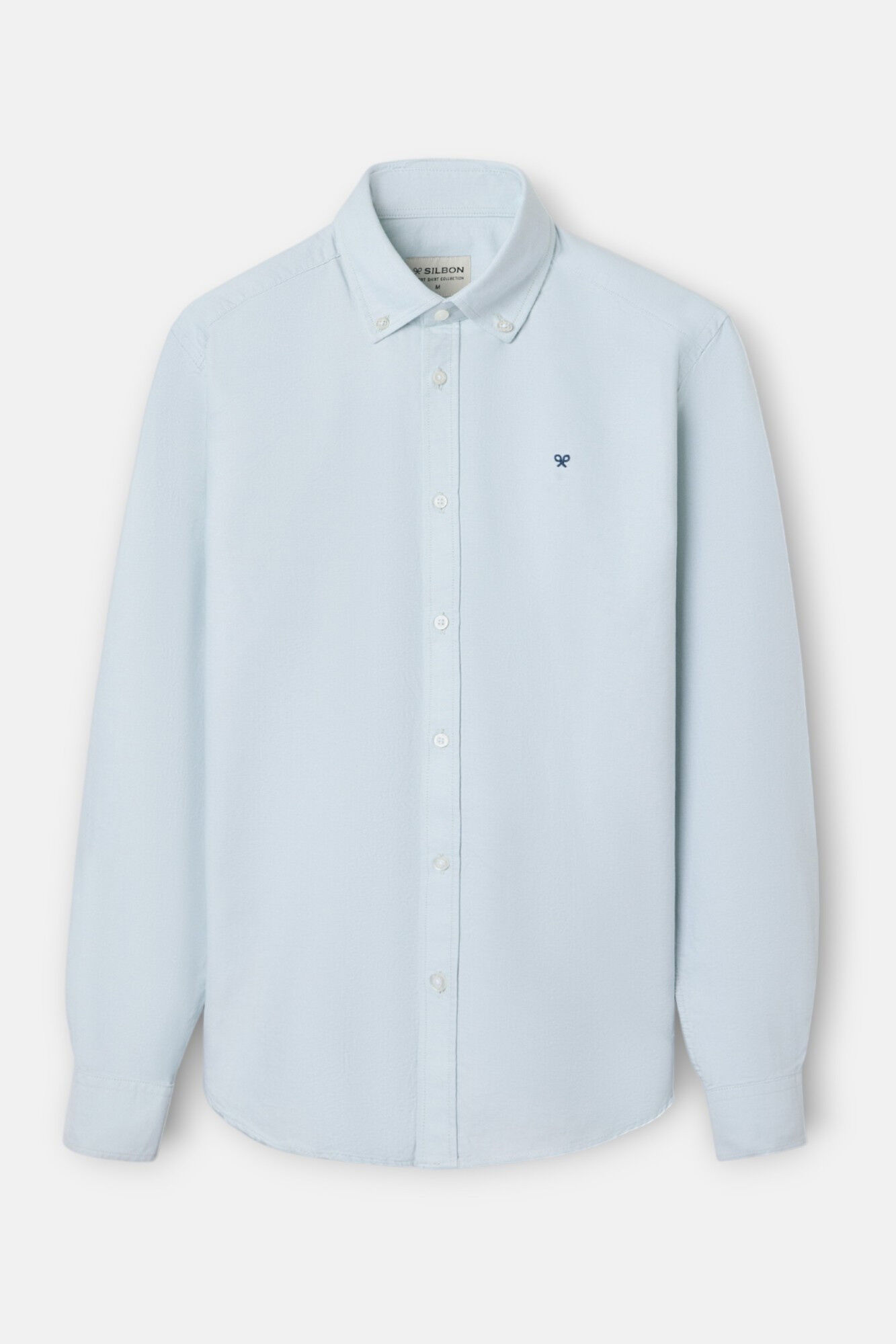 Silbon Raquete de camisa esportiva Oxford Azul
