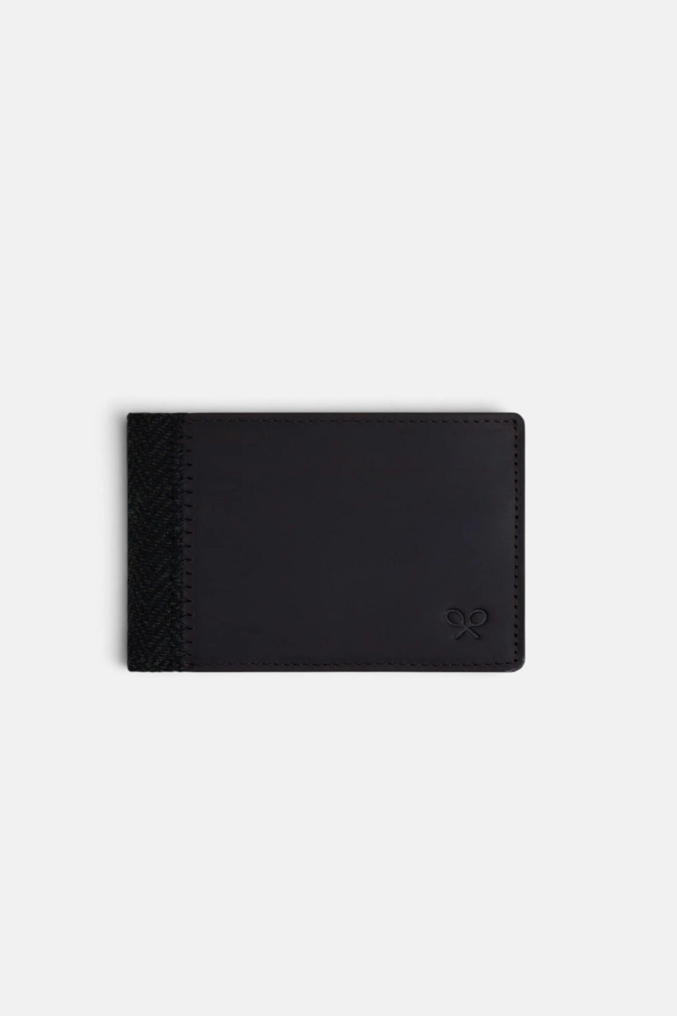 Silbon Herringbone fabric wallet