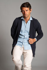 Cloking Casaco Piqué de Singapura Azul