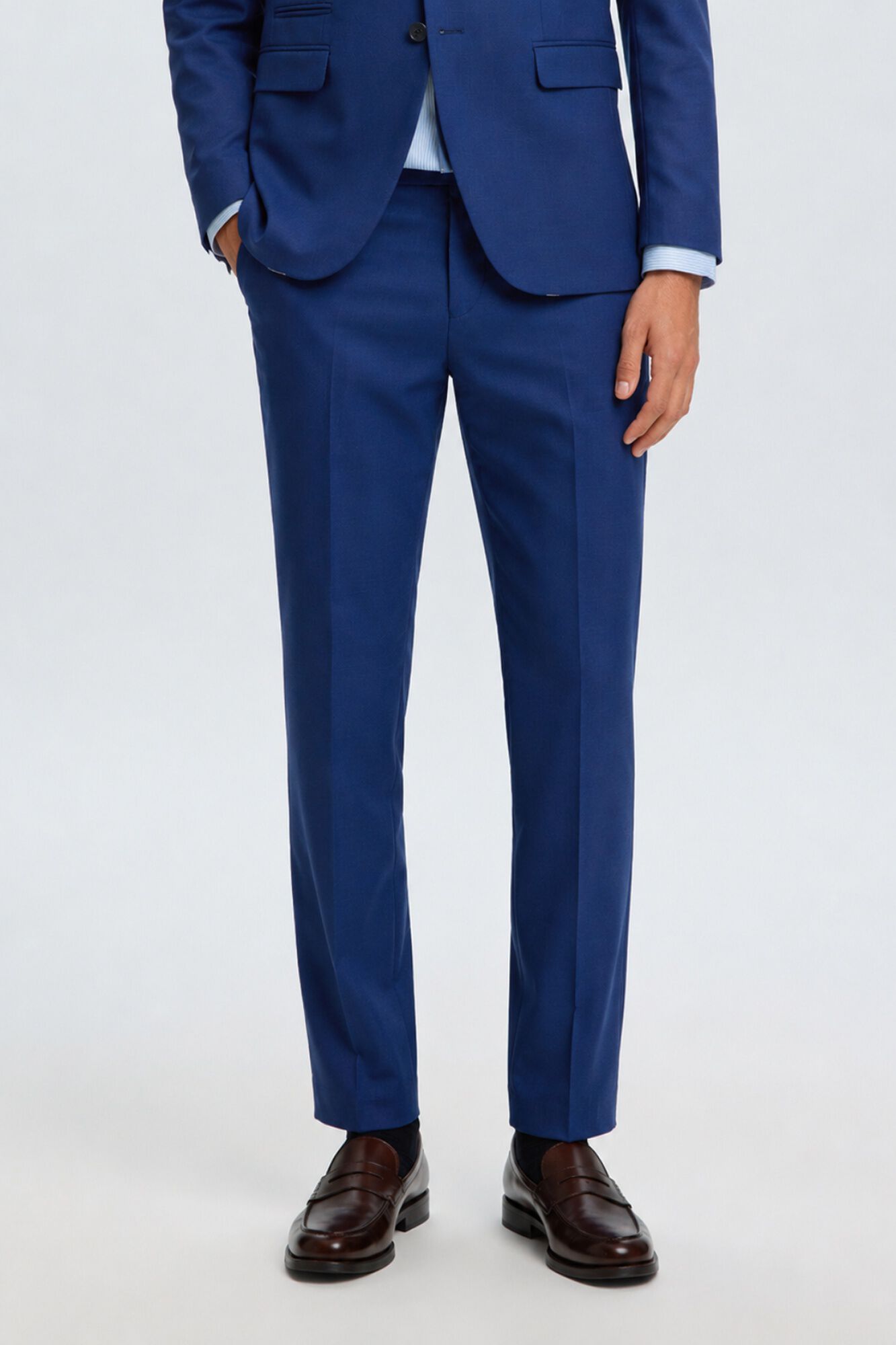 Selected Cal&ccedil;as de fato Slim Fit Azul