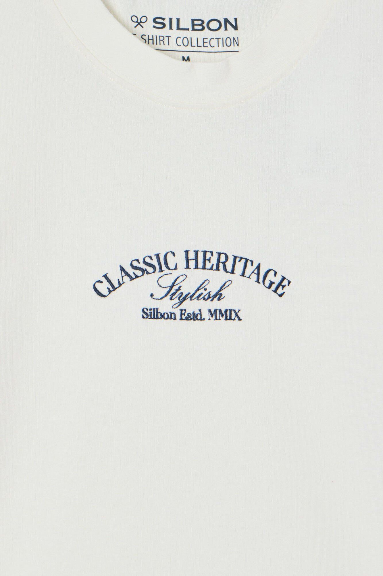 Silbon Camiseta special fit classic heritage Beige