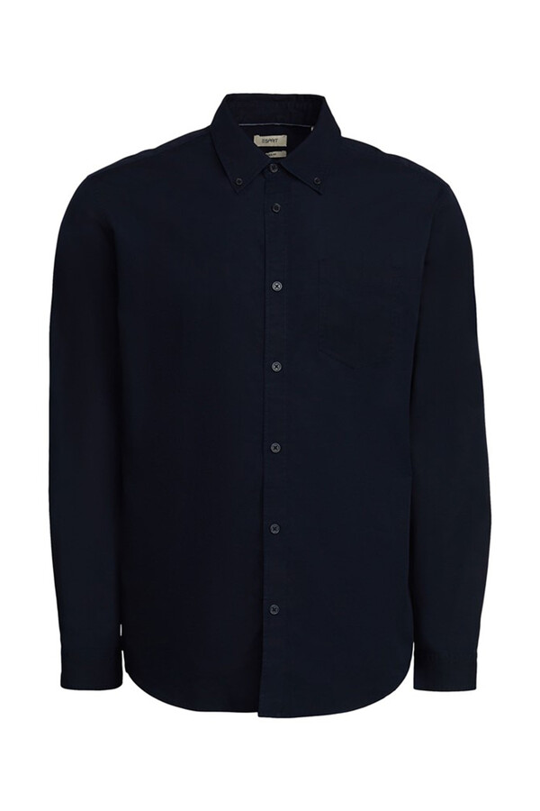 Cortefiel Camisa Básica regular fit algodón Azul marino
