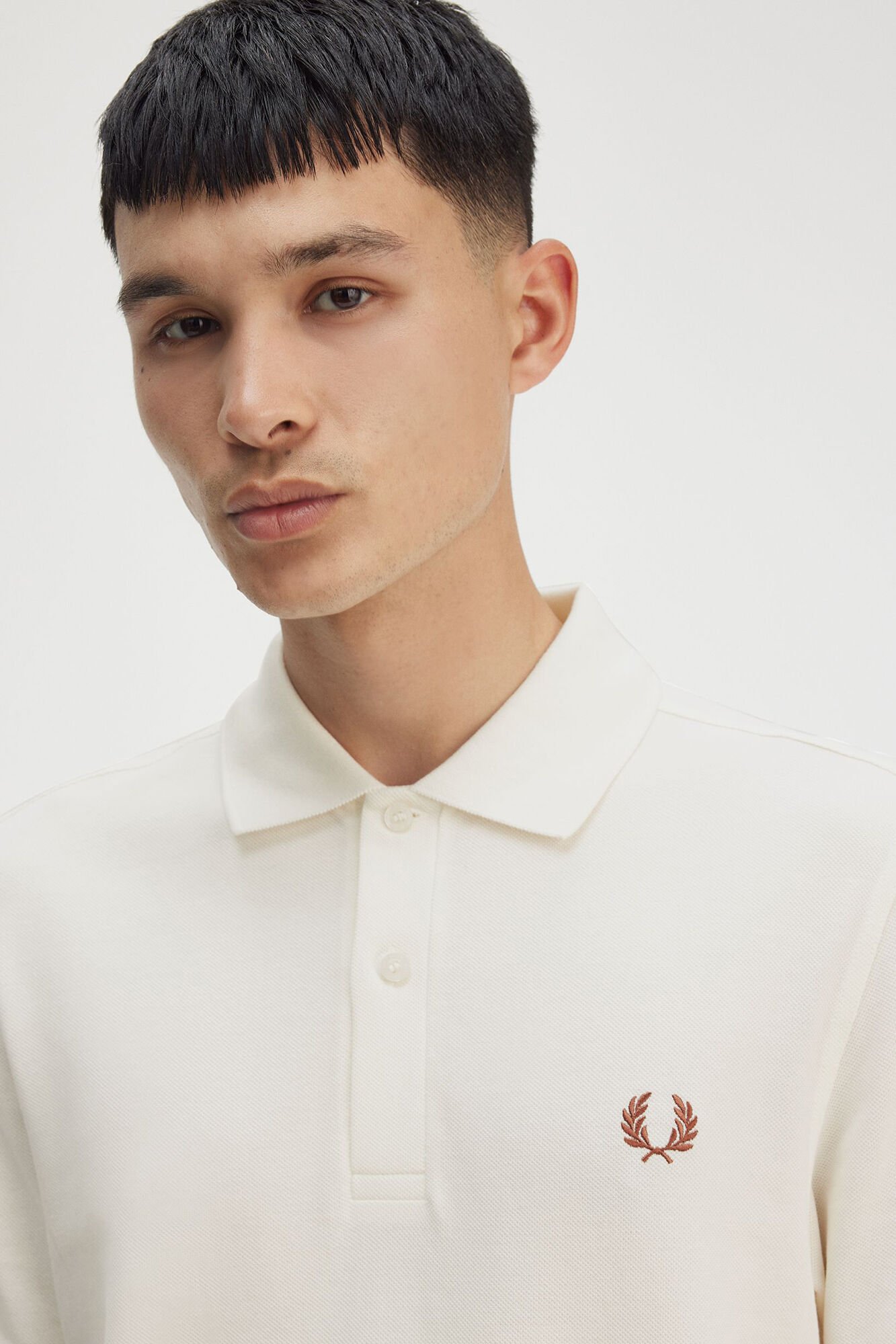 Fred Perry Polo manga corta Marfil