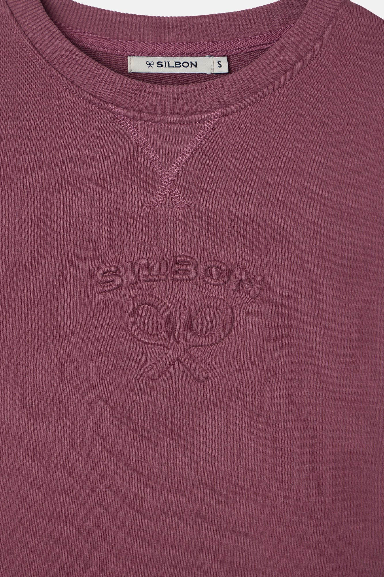 Silbon Sudadera woman silbon cl&aacute;sico Granate
