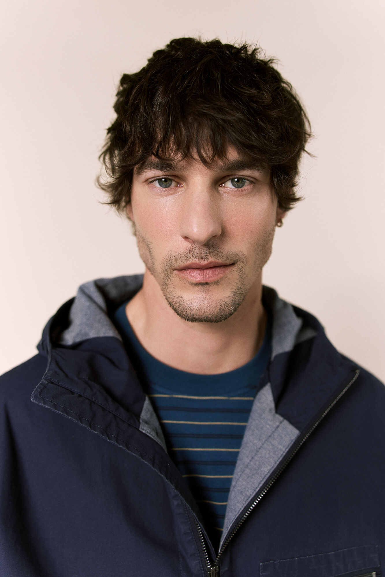 OOTO Parka corta con capucha Azul oscuro