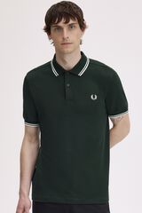 Fred Perry Polo em dois tons Fred Perry Verde