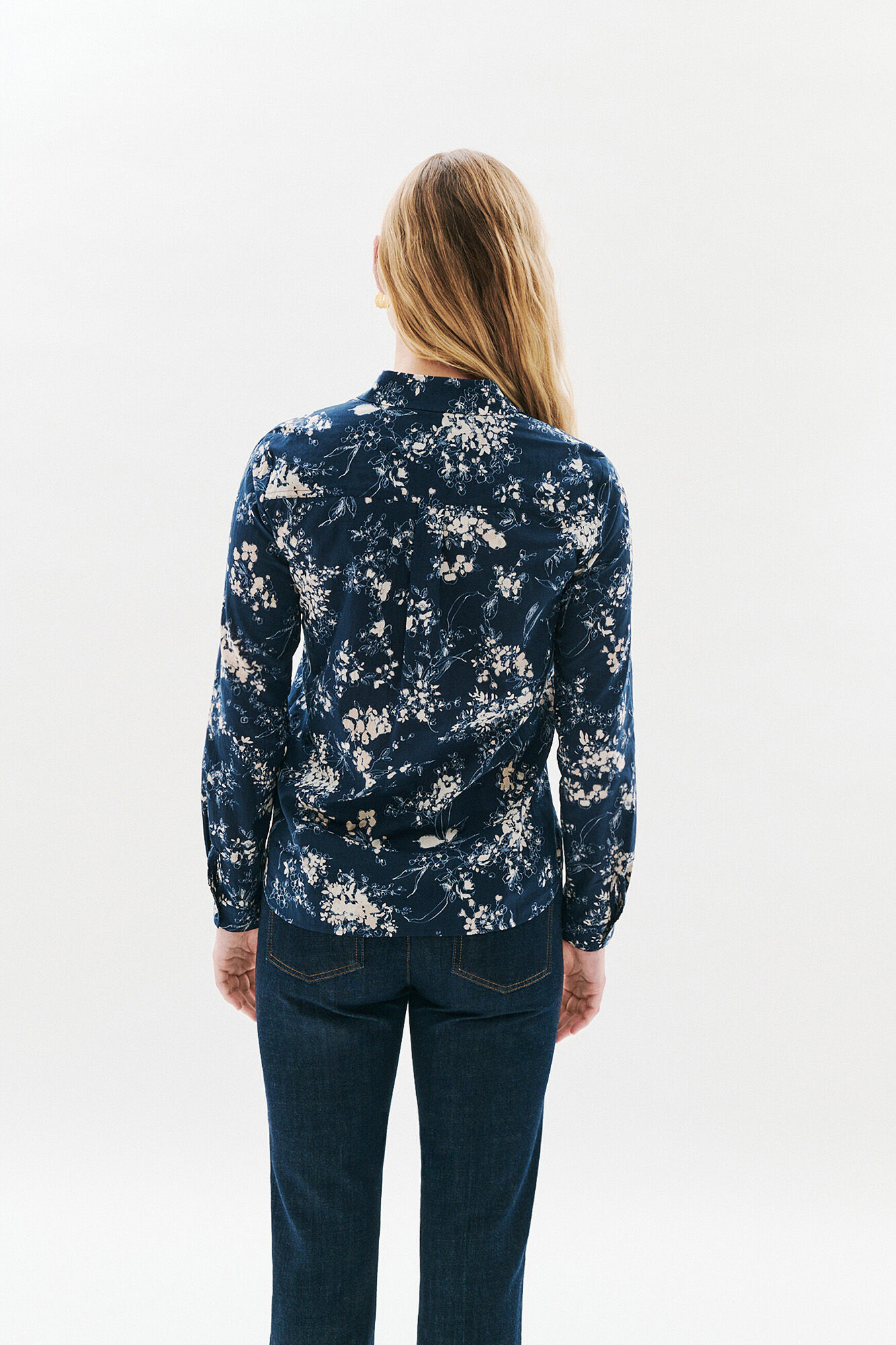 Caroll 100% cotton shirt Navy