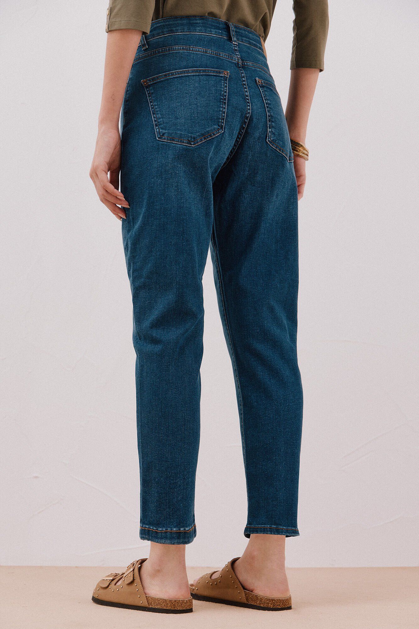 Cortefiel mom jeans  Blue