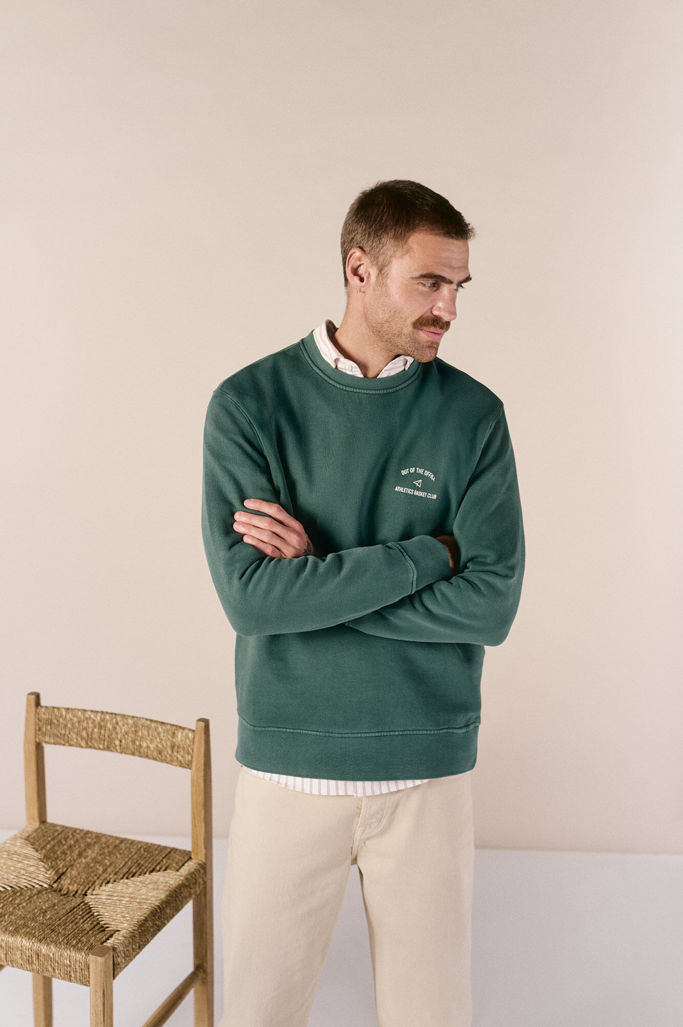 OOTO Round neck sweatshirt Green