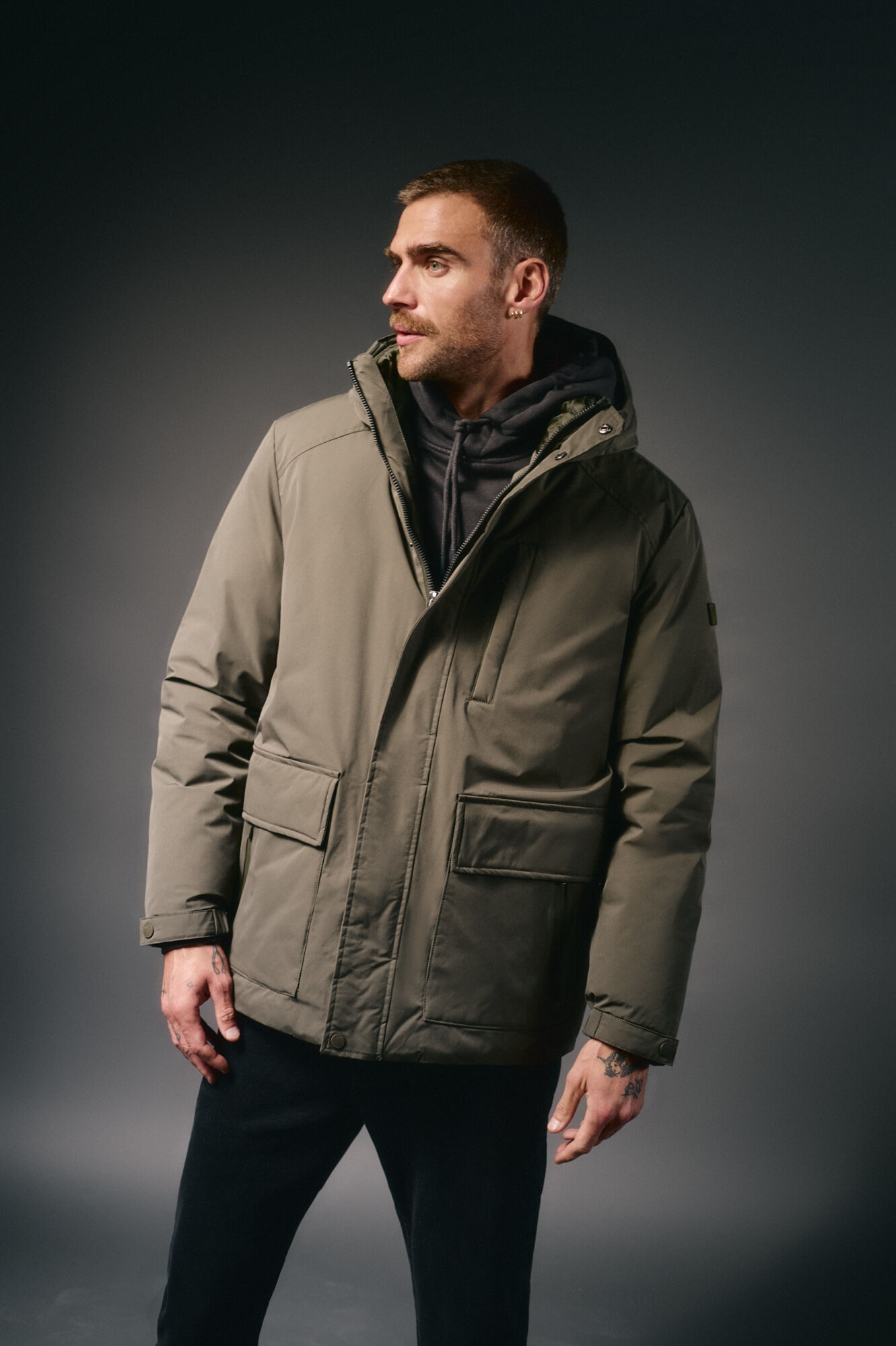 OOTO Parka acolchada capucha