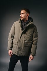 OOTO Parka acolchada capucha Kaki