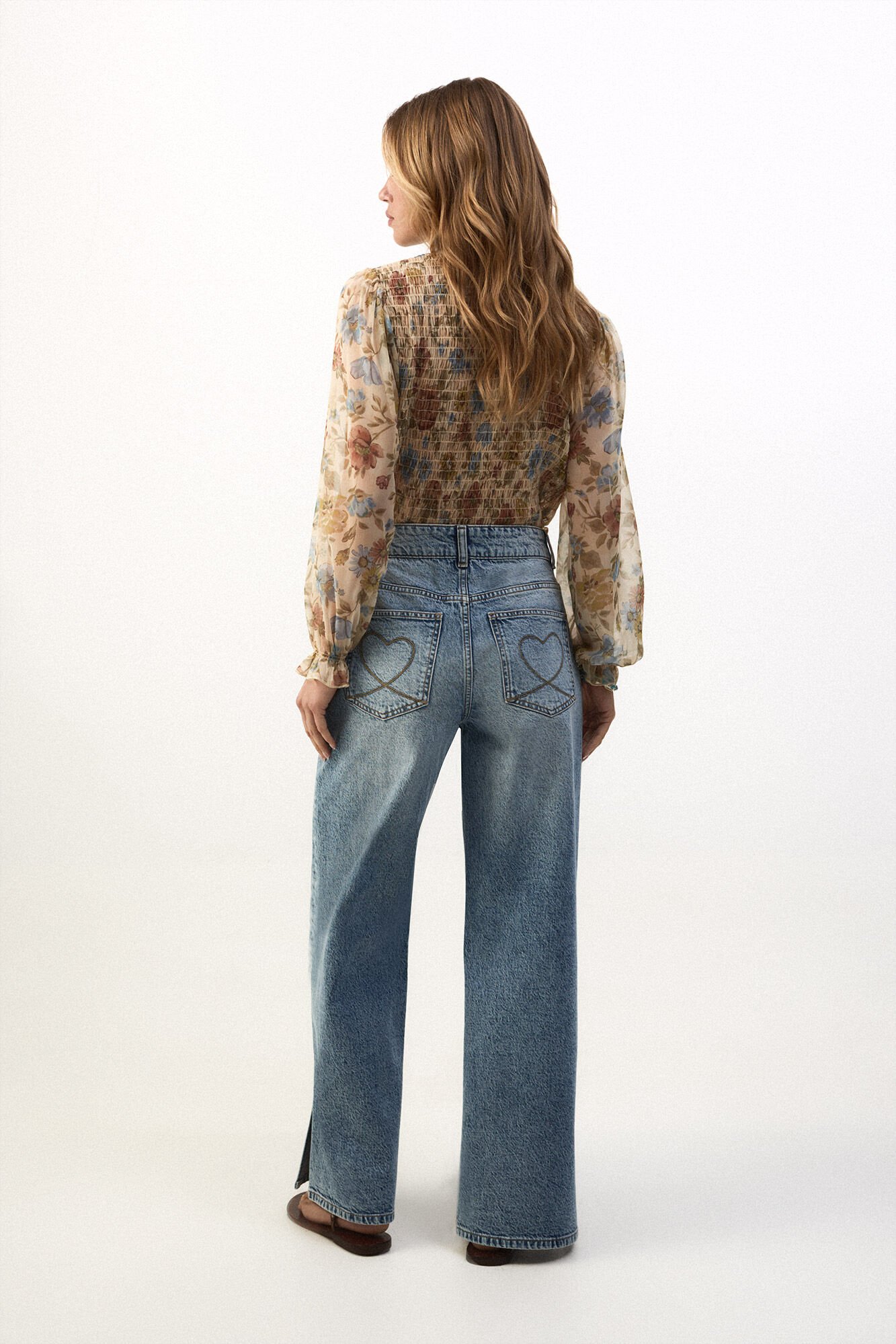 Slowlove Jeans abertura bajo