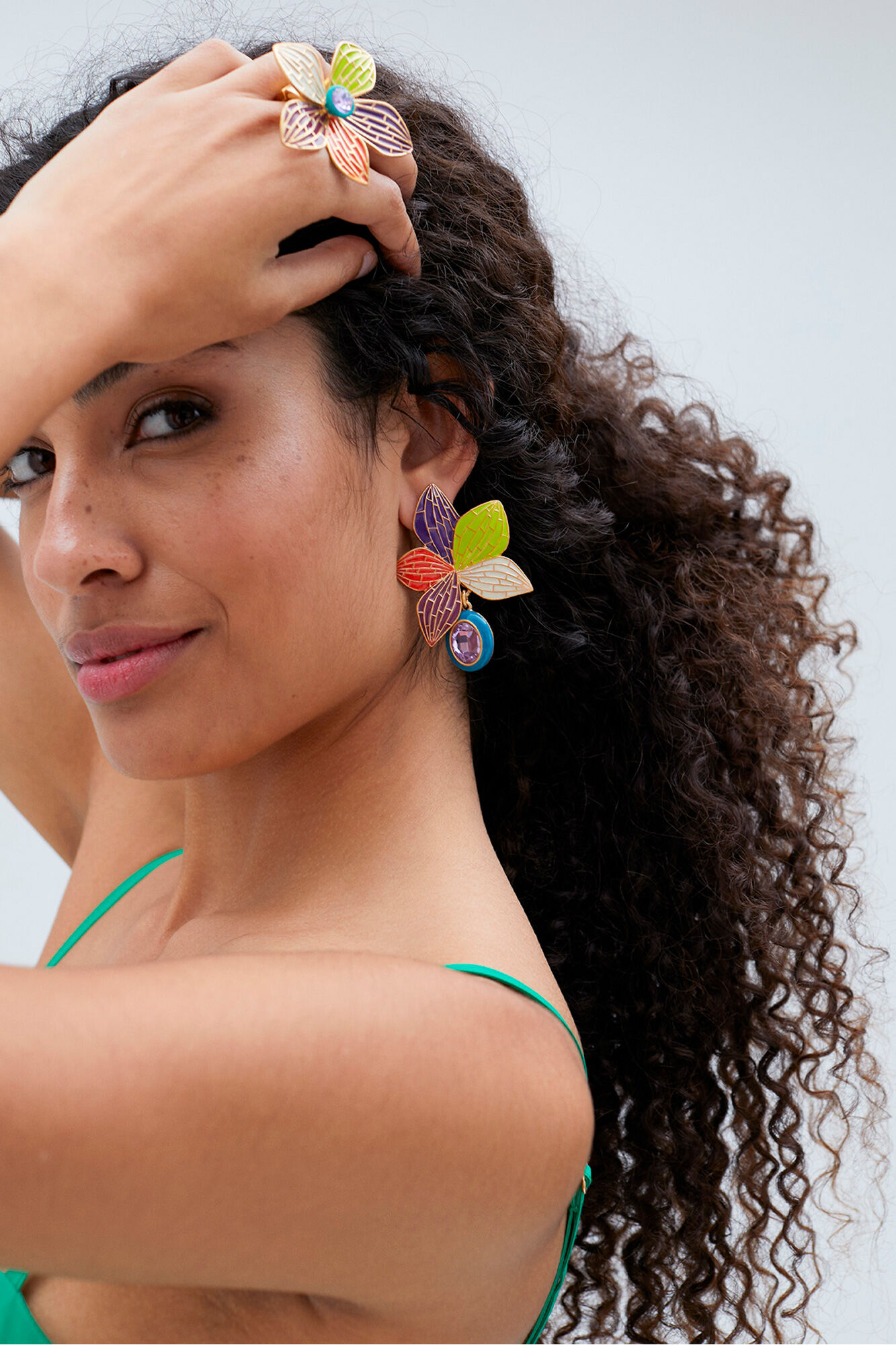 Lola Casademunt Pendientes orqu&iacute;dea