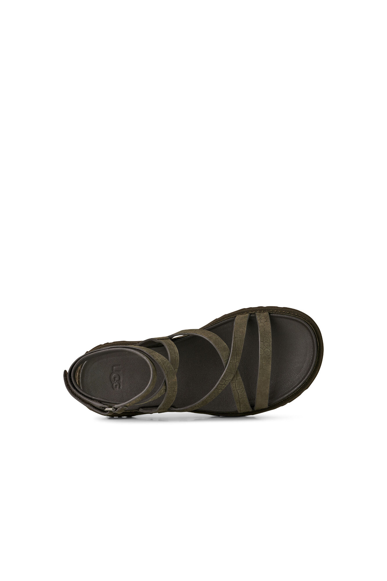 UGG Sand&aacute;lias GoldenGaze com tira no tornozelo Cinzento