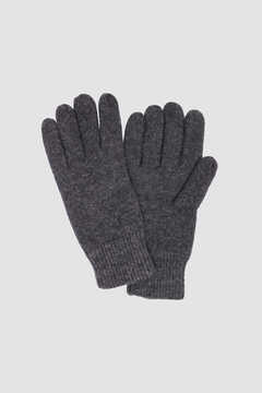 Cortefiel Woollen gloves with cashmere  Grey
