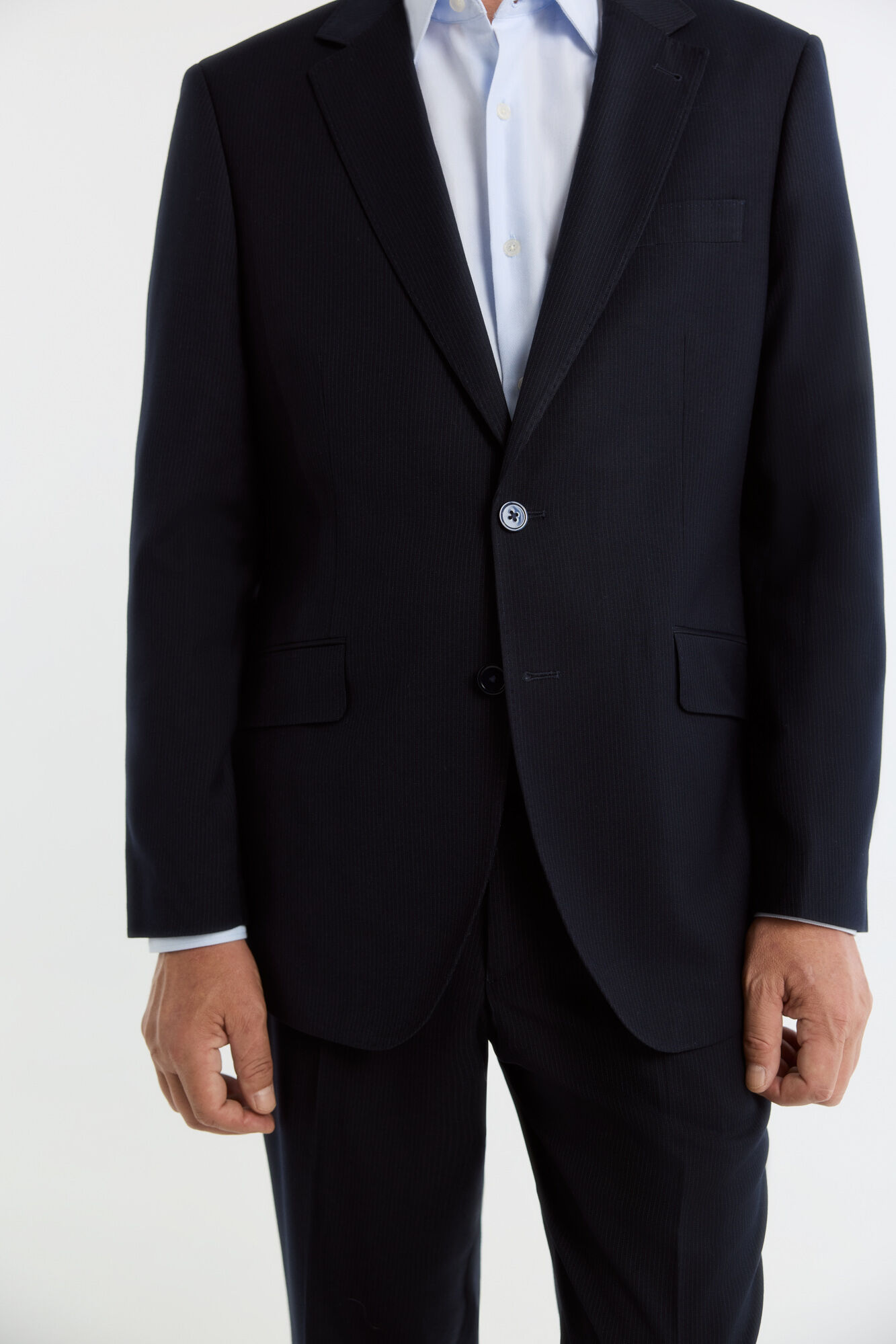Cortefiel Striped blazer Navy