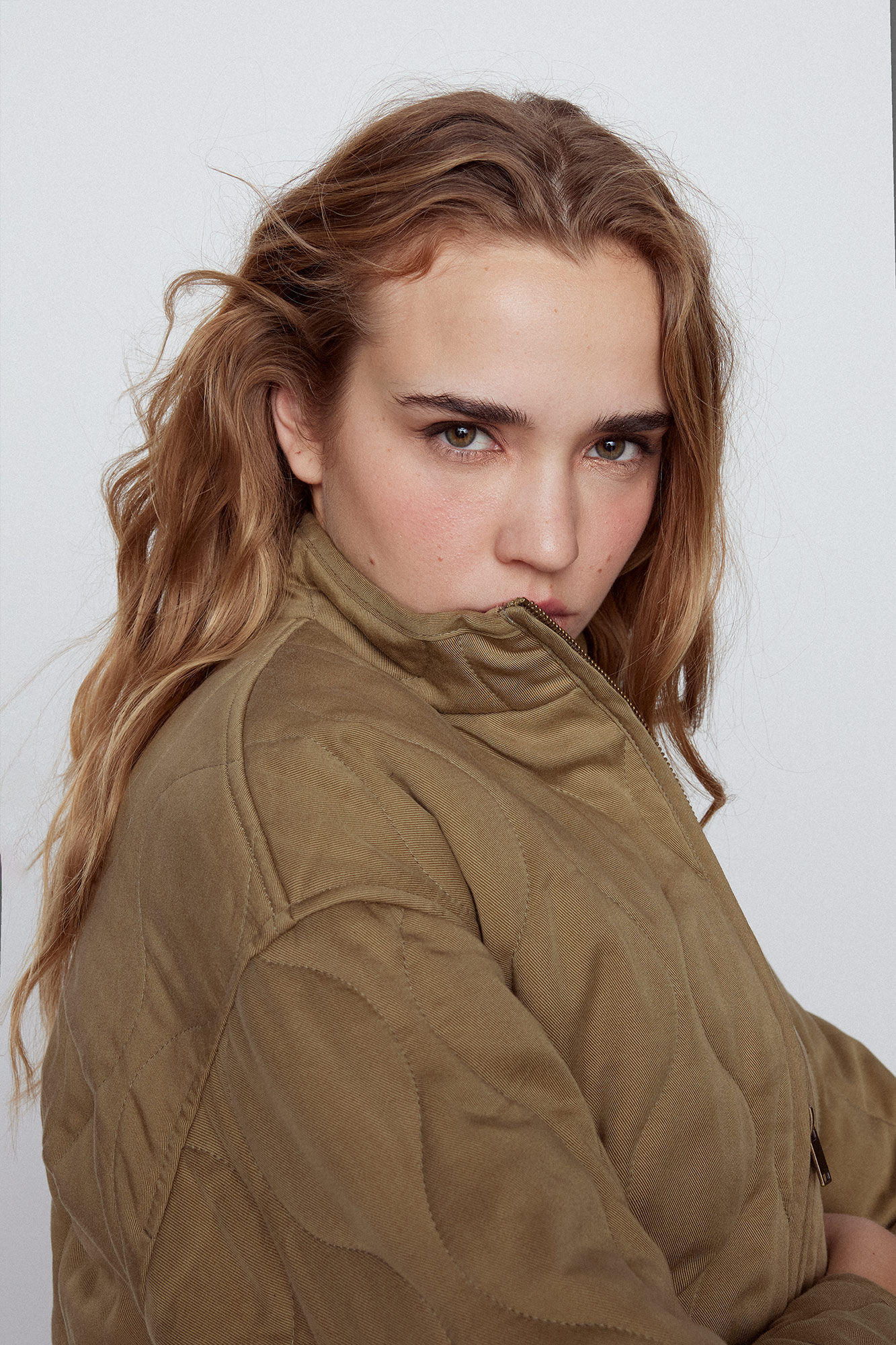 Slowlove Cazadora acolchada Kaki