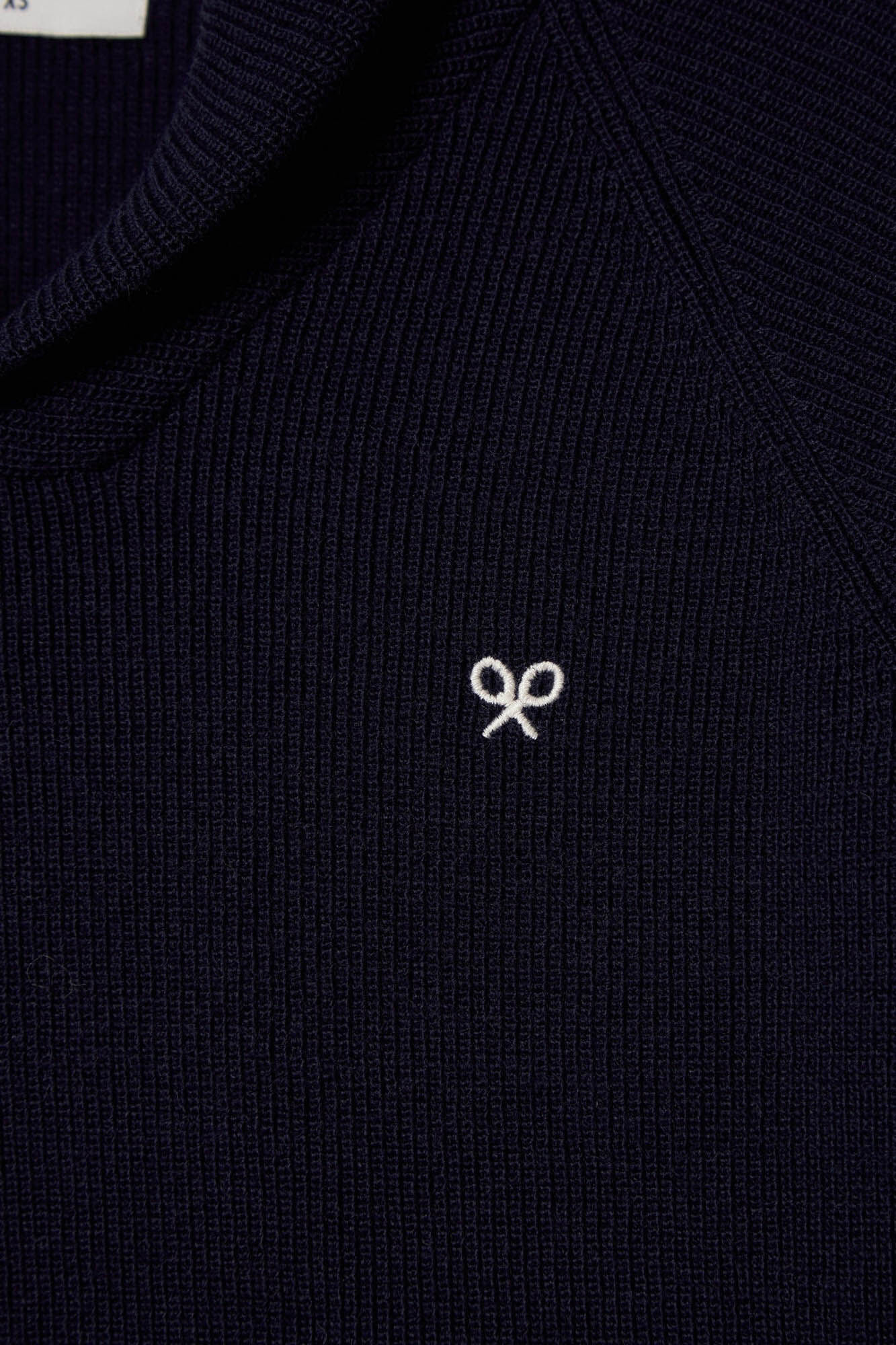 Silbon Navy blue shawl collar jumper Navy