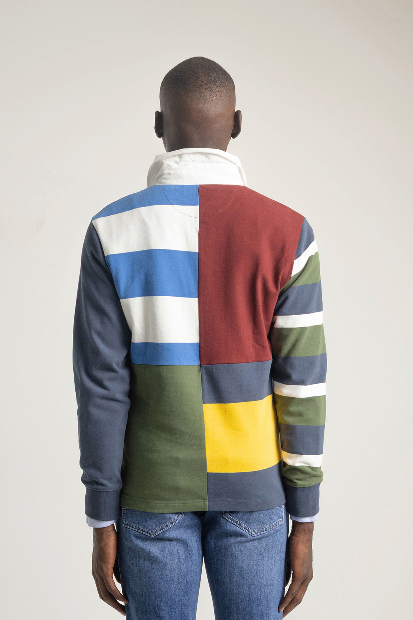 PuroEGO Camisa polo patchwork Multicolorido