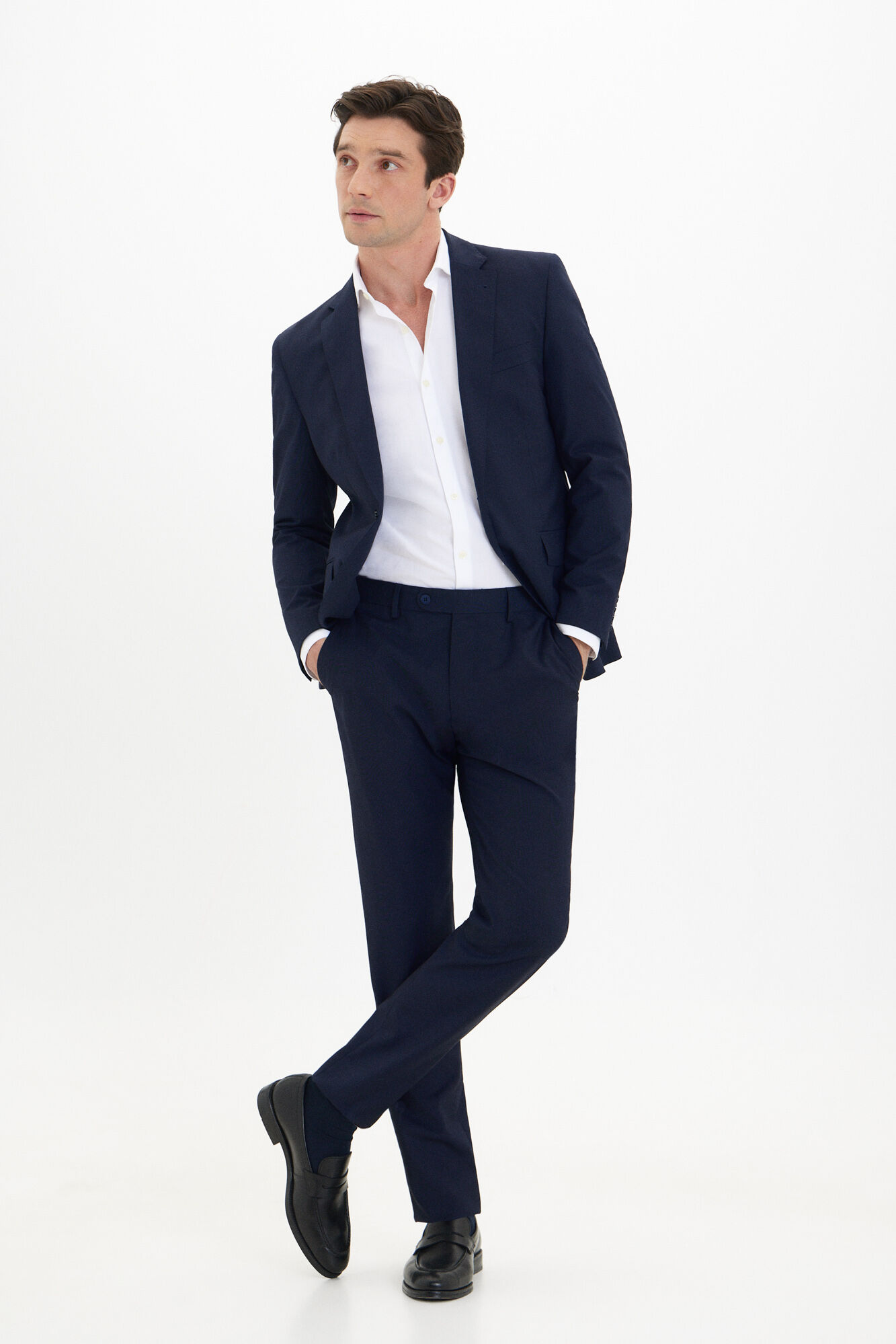 Cortefiel Serie XXI checked blazer Navy