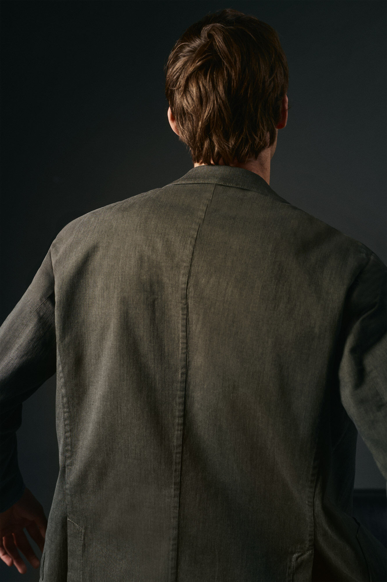 OOTO Americana traje algod&oacute;n coordinado Kaki