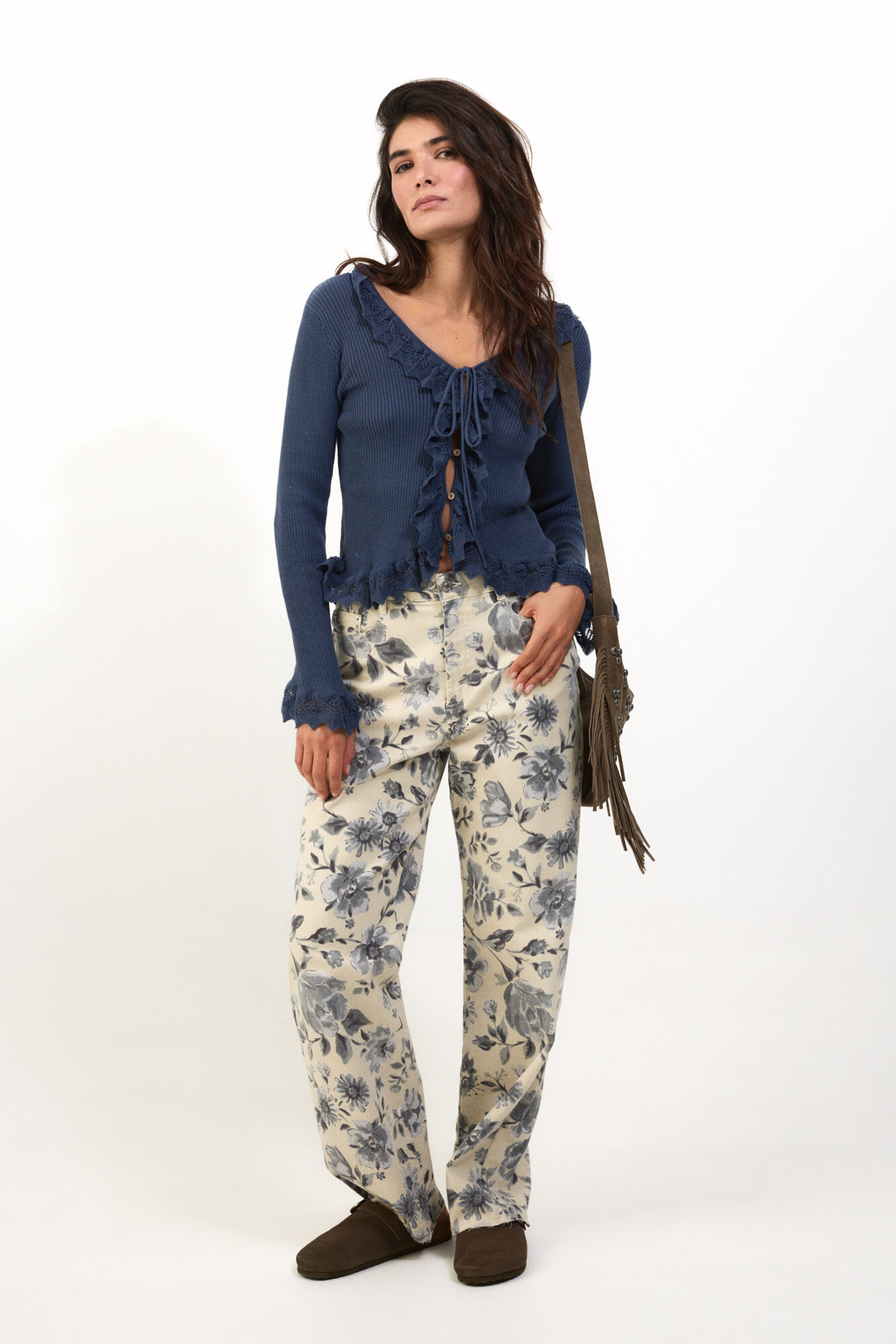 Slowlove Camisola de malha efeito degrad&ecirc;