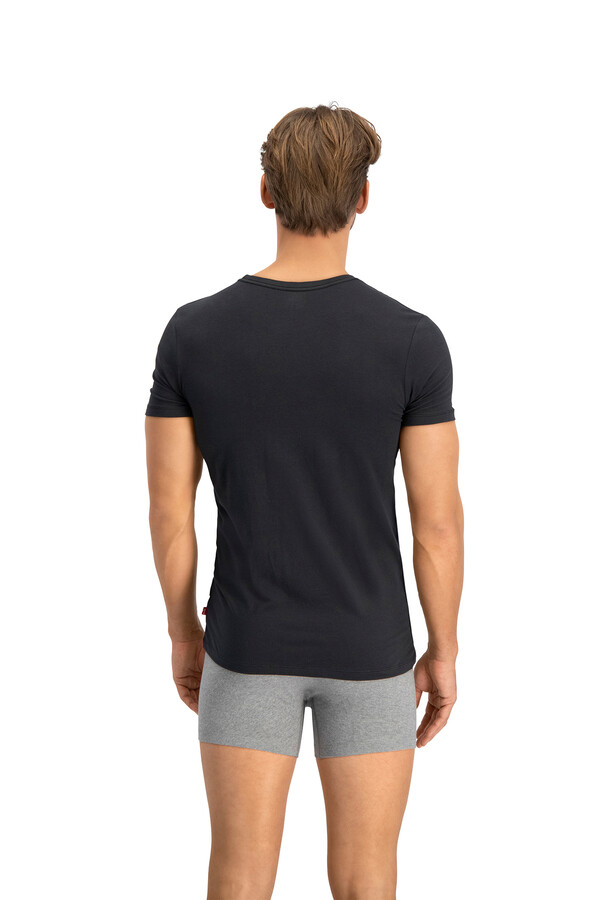 Cortefiel Cotton stretch t-shirt Black