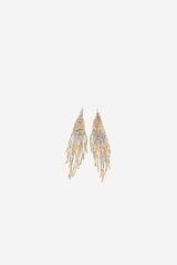Cortefiel Two-tone beaded earrings Gold