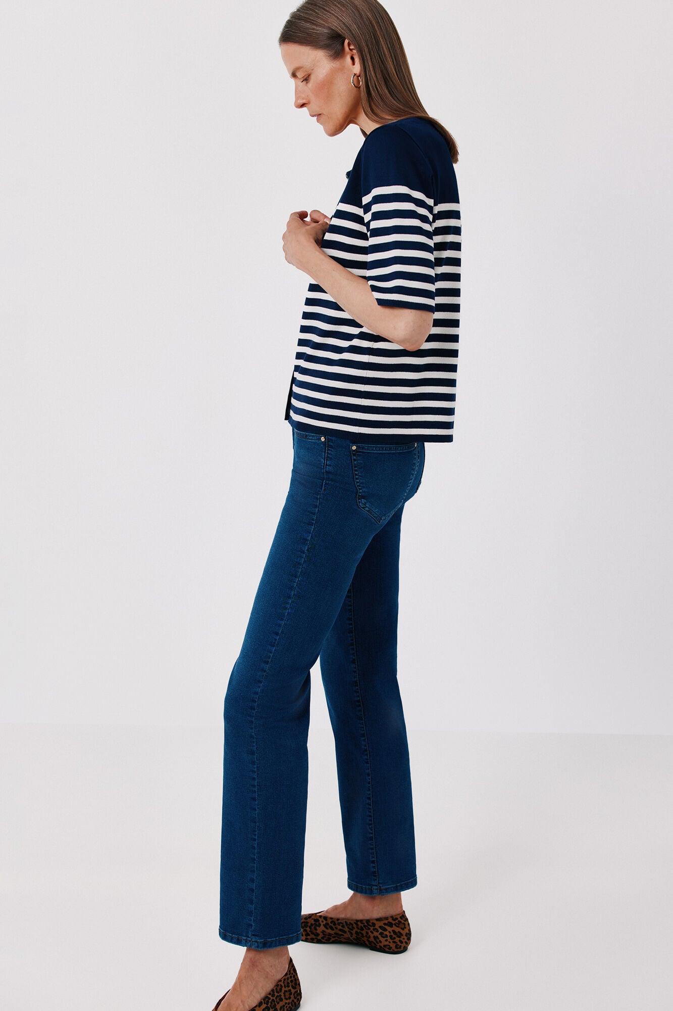 Cortefiel Short sleeve jacket Navy