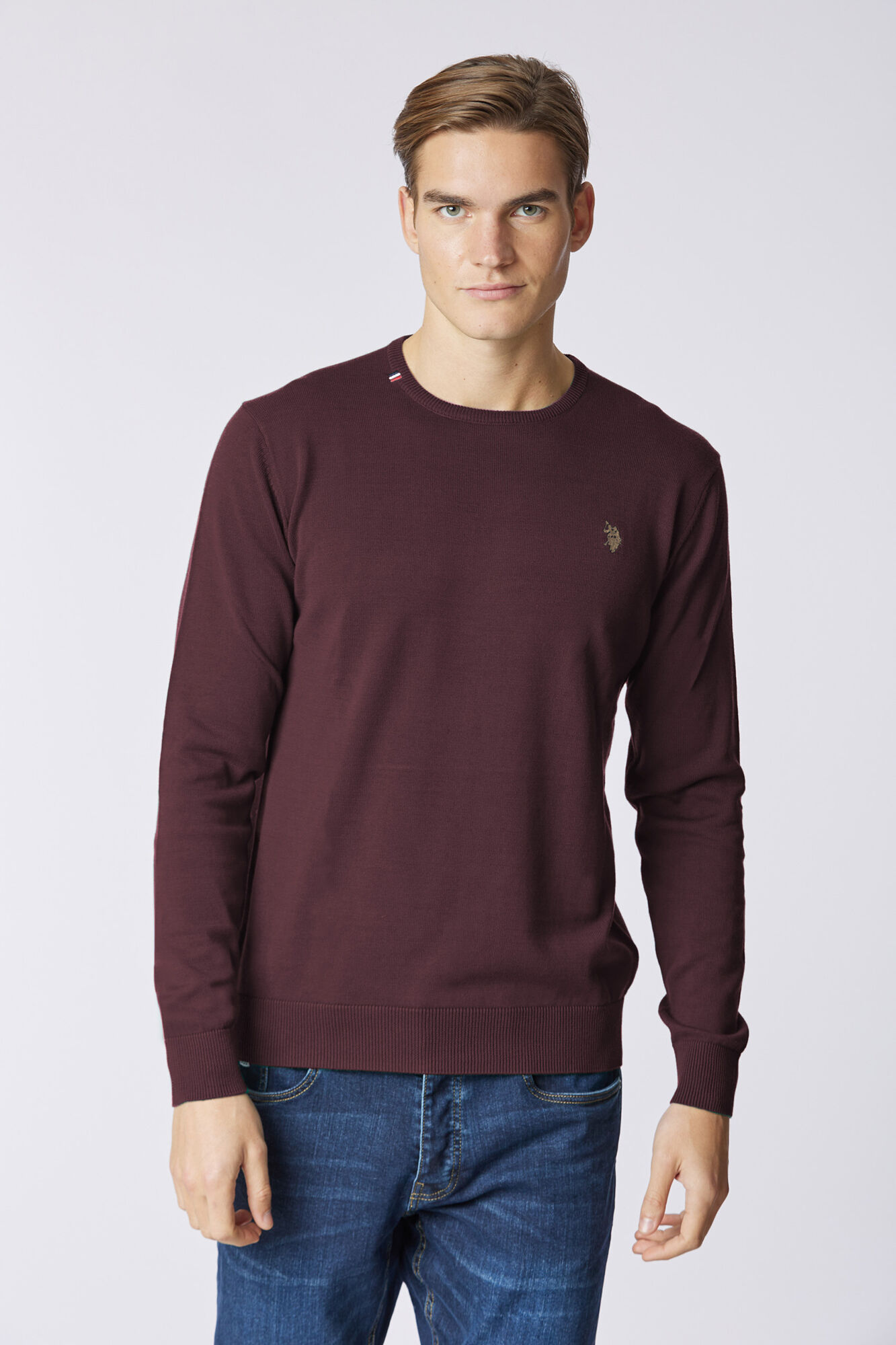 Us Polo Cris Sweater Maroon