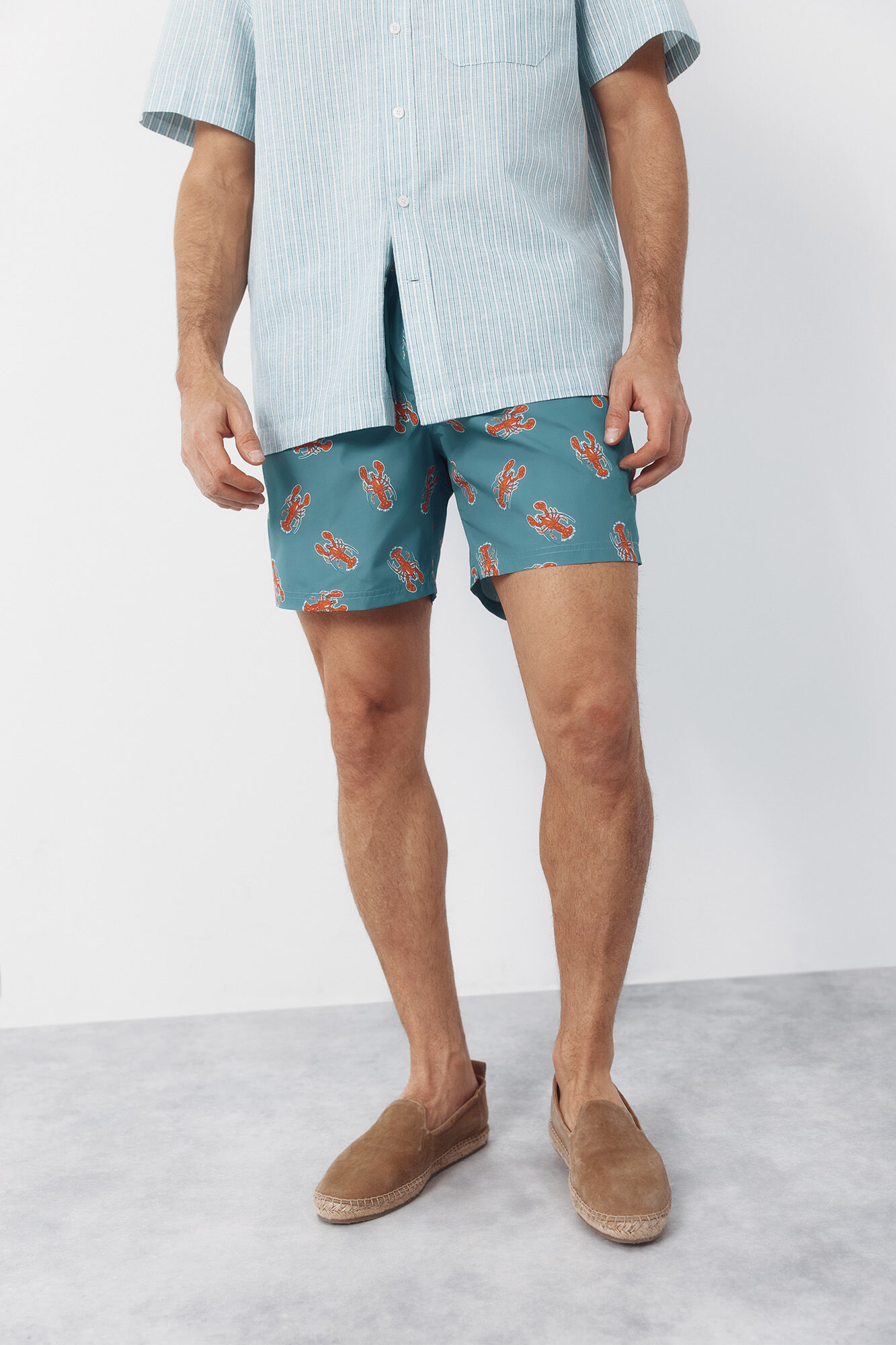Cortefiel Lobster print swimwear