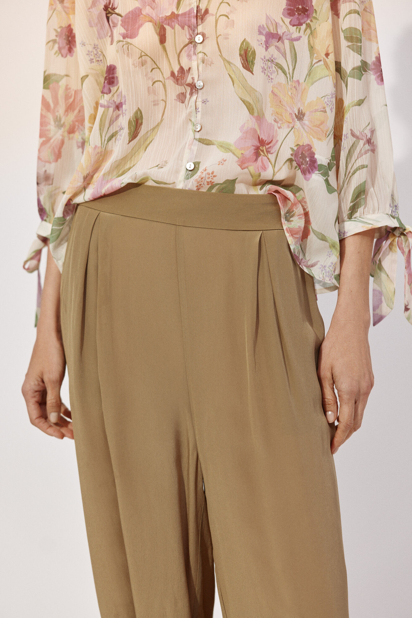 Cortefiel Cal&ccedil;as bombacho Verde