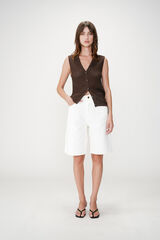 Grace & Mila Wayne openwork knit gilet Dark brown