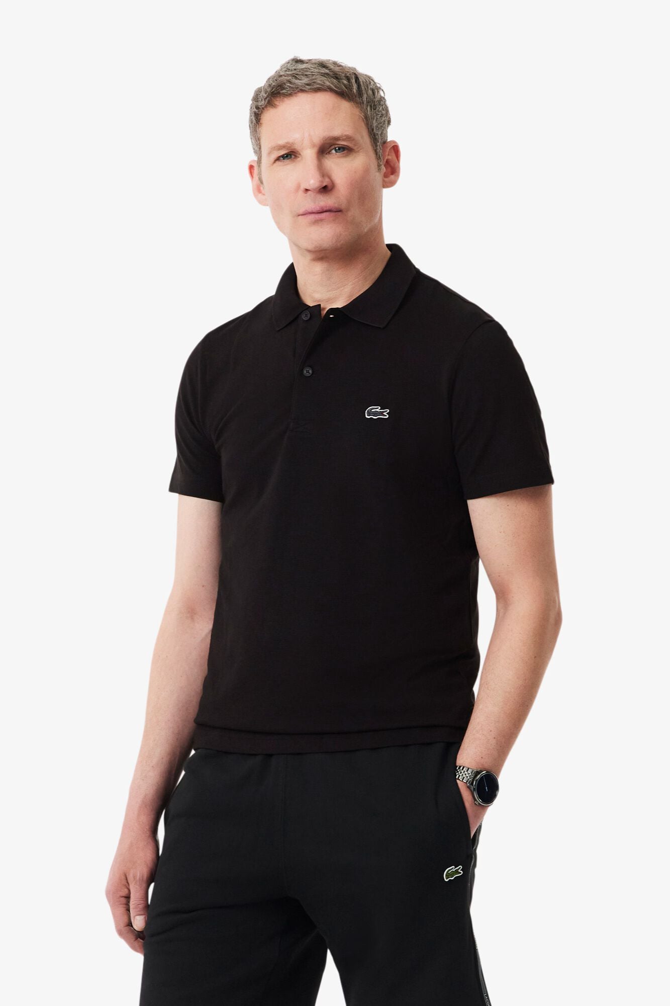 Lacoste Polo de manga curta com bordado