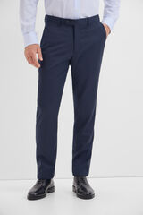 Cortefiel Pantalón liso slim fit Azul marino