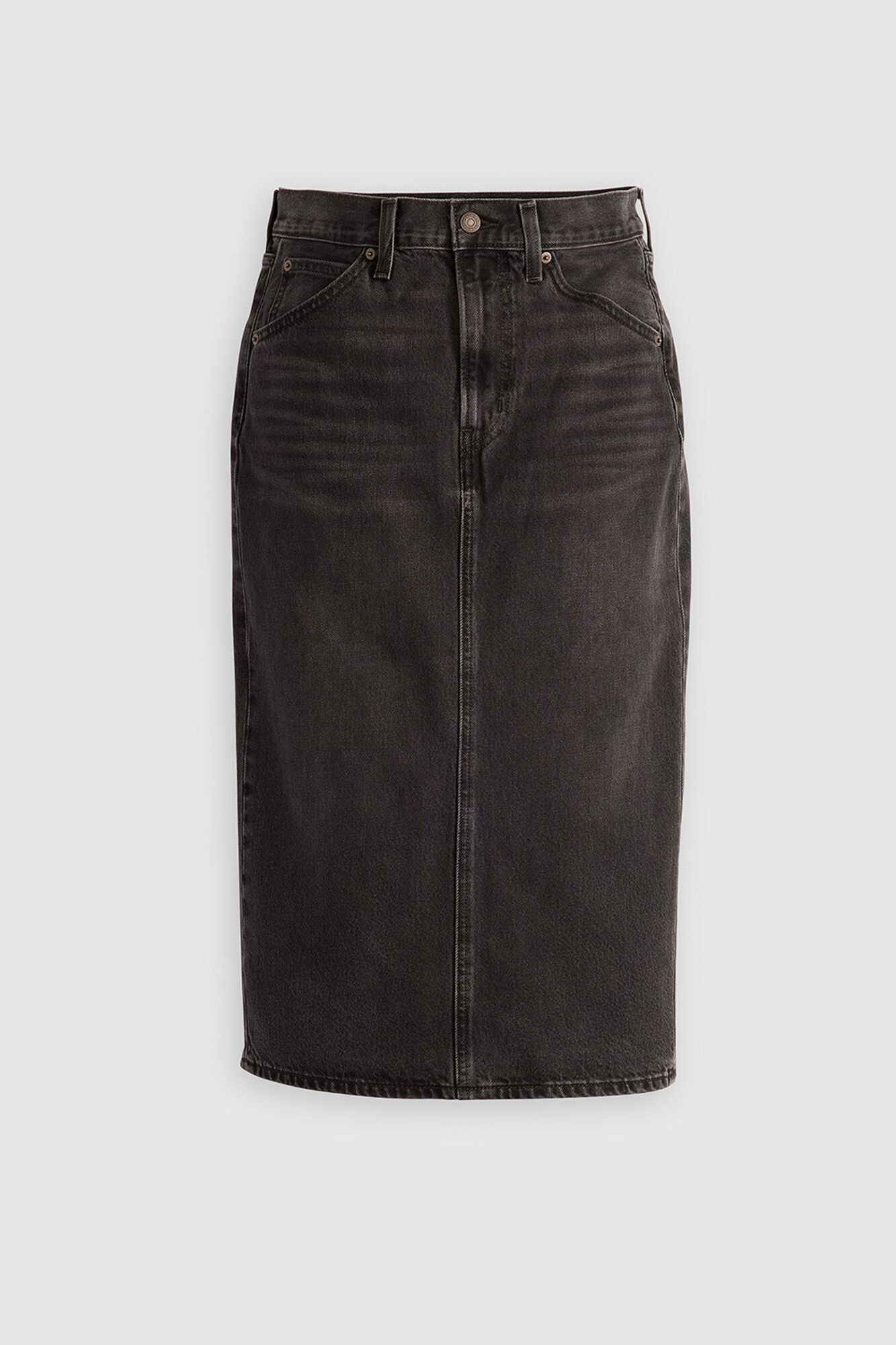 Levi's Saia jeans Levis&reg; HR com fenda nas costas  Preto