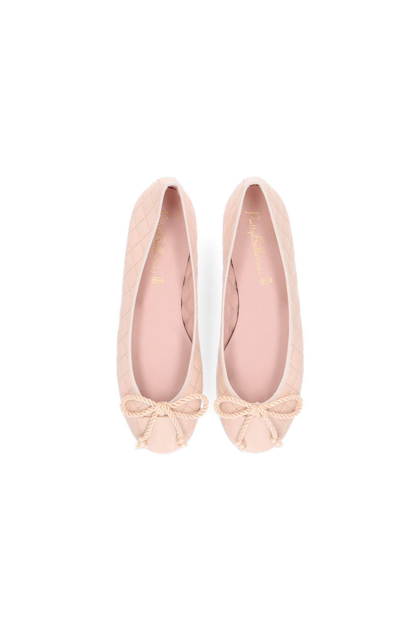 Pretty Ballerinas Rosario ballerina in quilted nappa Pink