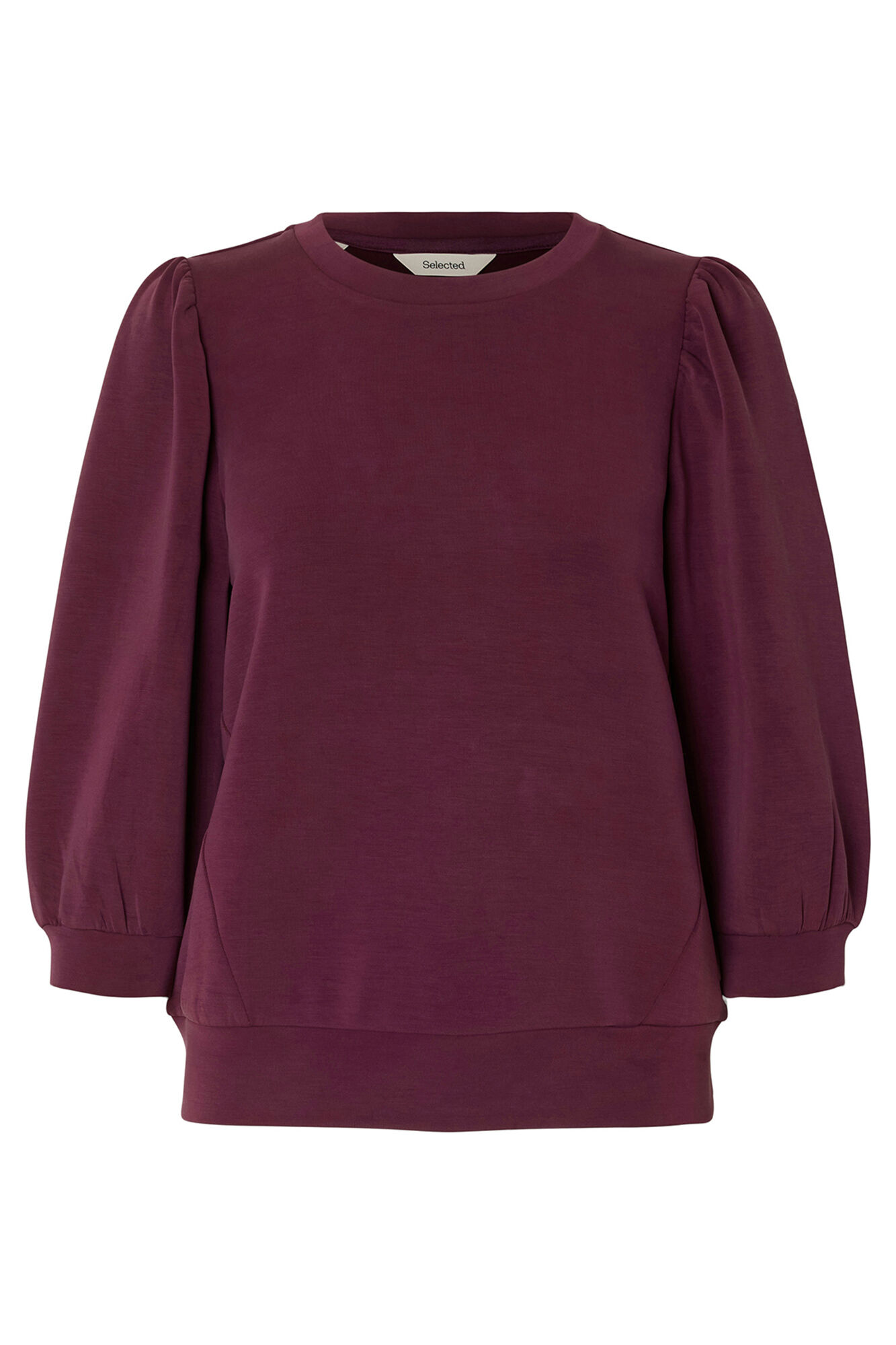 Selected Top manga bufante Roxo