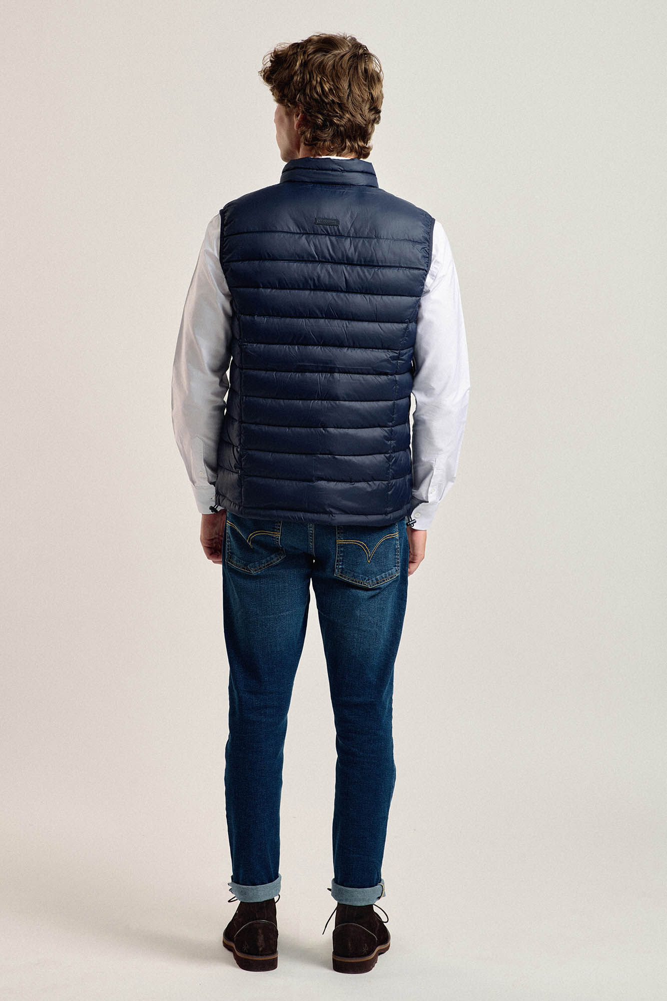 Valecuatro Colete acolchoado azul marinho com faixa Valecuatro Azul