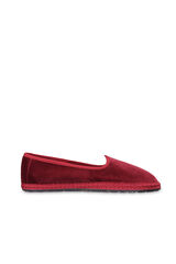 Cortefiel Velvet slippers Maroon